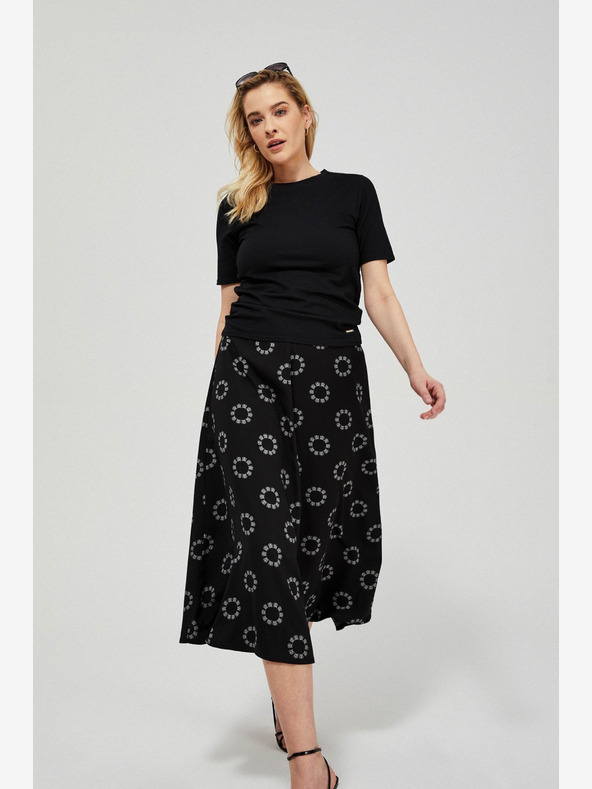 Moodo Crna ženska Moodo suknja s uzorkom