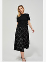 Moodo Crna ženska Moodo suknja s uzorkom