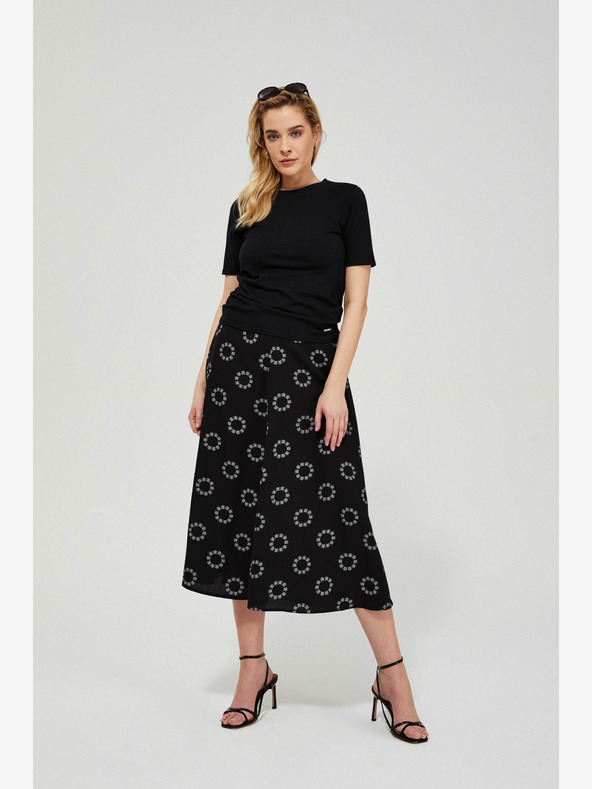 Moodo Crna ženska Moodo suknja s uzorkom