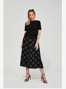 Moodo Crna ženska Moodo suknja s uzorkom