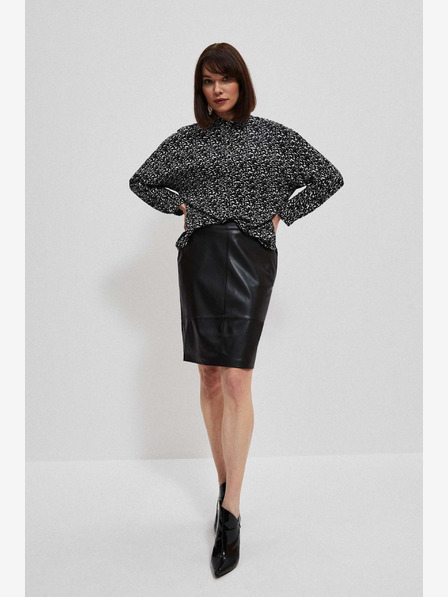 Moodo Crna Moodo ženska suknja od umjetne kože