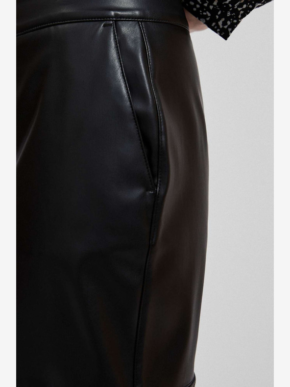 Moodo Crna Moodo ženska suknja od umjetne kože