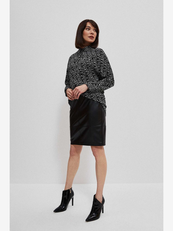 Moodo Crna Moodo ženska suknja od umjetne kože