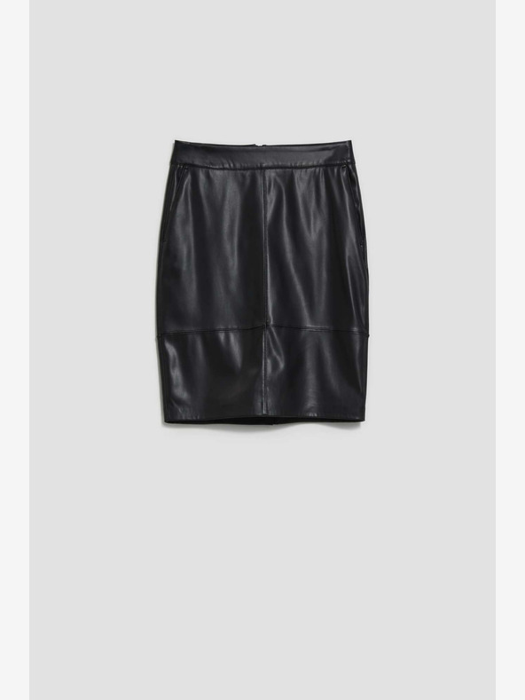 Moodo Crna Moodo ženska suknja od umjetne kože