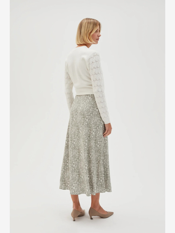 Moodo Bijelo-zelena ženska Moodo suknja s uzorkom