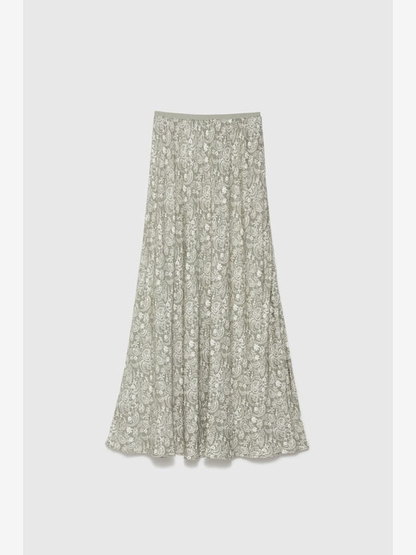 Moodo Bijelo-zelena ženska Moodo suknja s uzorkom