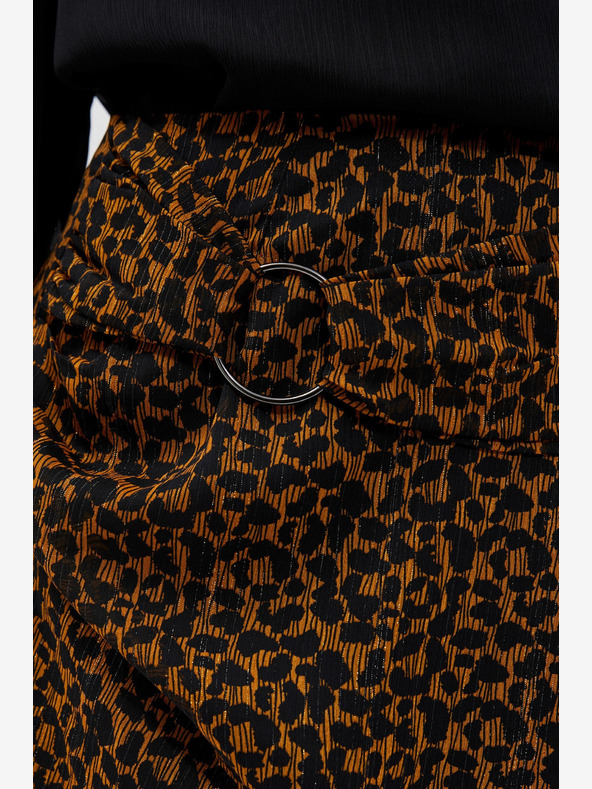 Moodo Crno-smeđa ženska Moodo suknja s uzorkom