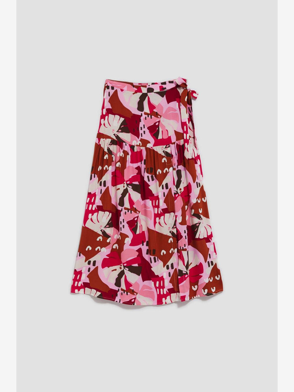 Moodo Crveno-ružičasta ženska Moodo suknja s uzorkom