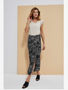 Moodo Bijelo-crna ženska Moodo suknja s uzorkom