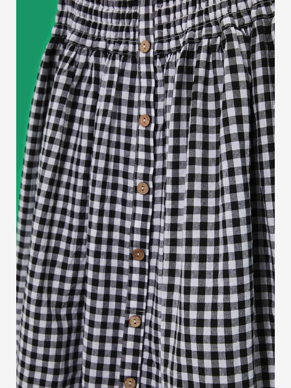 Moodo Bijelo-crna ženska Moodo karirana suknja