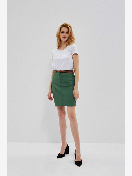 Moodo Zelena ženska suknja s remenom Moodo