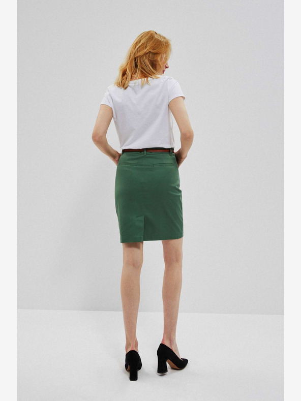 Moodo Zelena ženska suknja s remenom Moodo