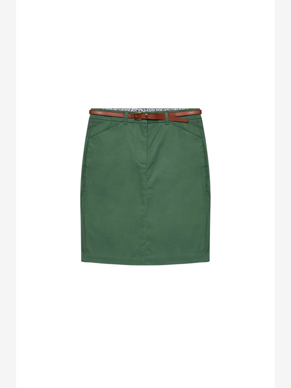 Moodo Zelena ženska suknja s remenom Moodo