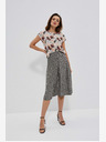 Moodo Bijelo-crna ženska Moodo suknja s uzorkom