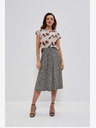 Moodo Bijelo-crna ženska Moodo suknja s uzorkom