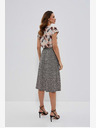 Moodo Bijelo-crna ženska Moodo suknja s uzorkom