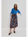 Moodo Moodo plavo-smeđa ženska suknja s uzorkom