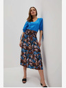 Moodo Moodo plavo-smeđa ženska suknja s uzorkom