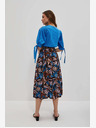 Moodo Moodo plavo-smeđa ženska suknja s uzorkom