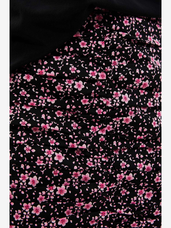 Moodo Moodo roza i crna ženska cvjetna suknja