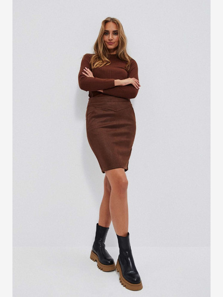 Moodo Smeđa ženska suknja Moodo