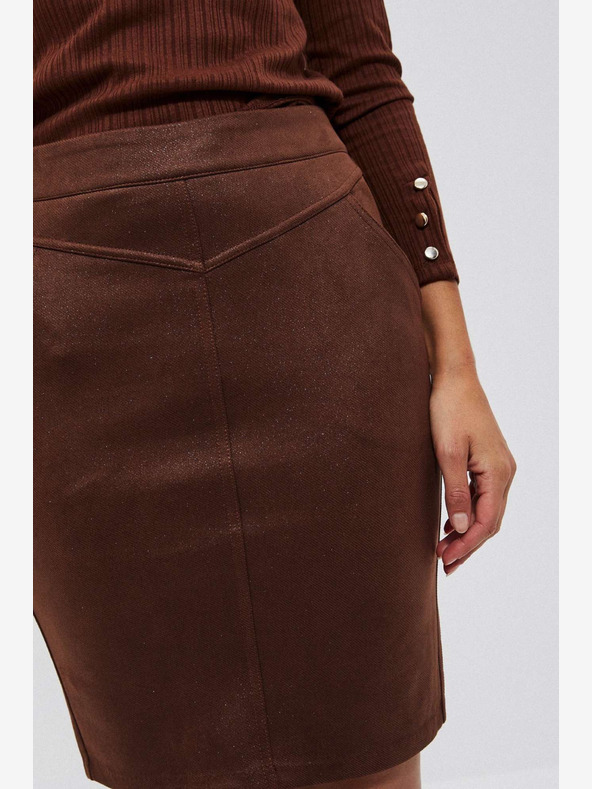 Moodo Smeđa ženska suknja Moodo