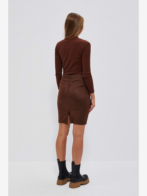 Moodo Smeđa ženska suknja Moodo