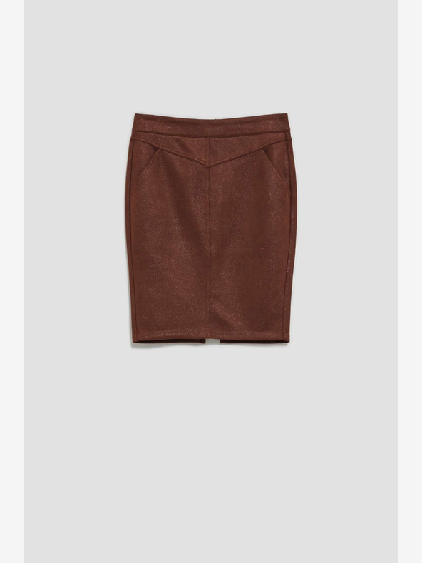 Moodo Smeđa ženska suknja Moodo