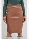 Moodo Moodo ženska smeđa suknja od umjetne kože