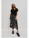Moodo Bijelo-crna ženska Moodo suknja s uzorkom
