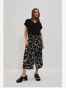 Moodo Bijelo-crna ženska Moodo suknja s uzorkom