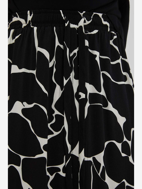 Moodo Bijelo-crna ženska Moodo suknja s uzorkom