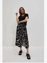 Moodo Bijelo-crna ženska Moodo suknja s uzorkom