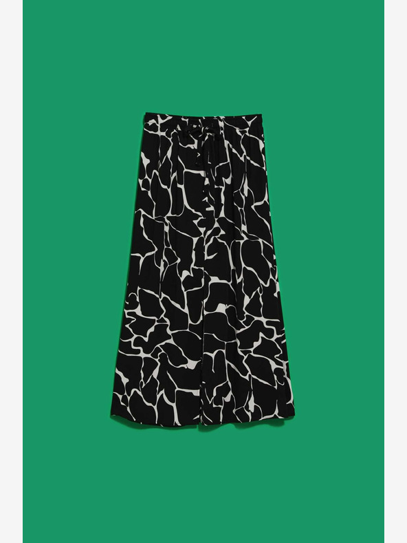 Moodo Bijelo-crna ženska Moodo suknja s uzorkom