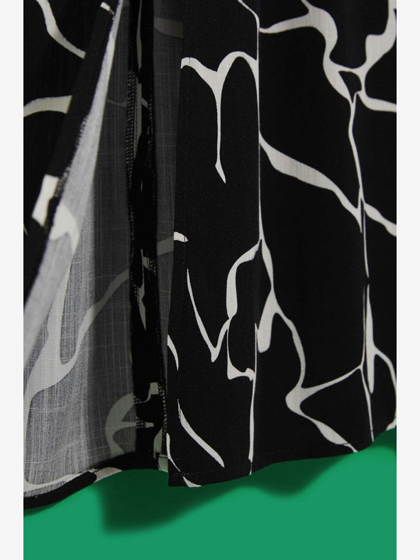 Moodo Bijelo-crna ženska Moodo suknja s uzorkom