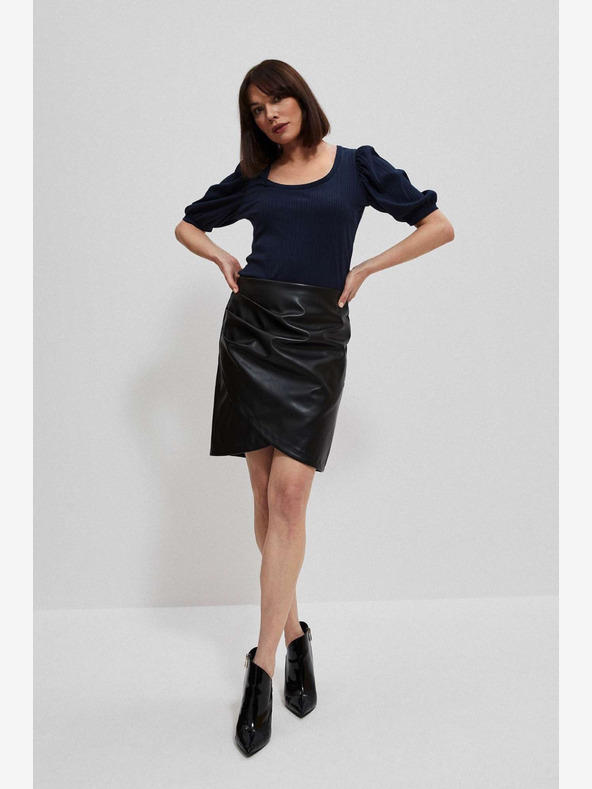 Moodo Crna Moodo ženska suknja od umjetne kože