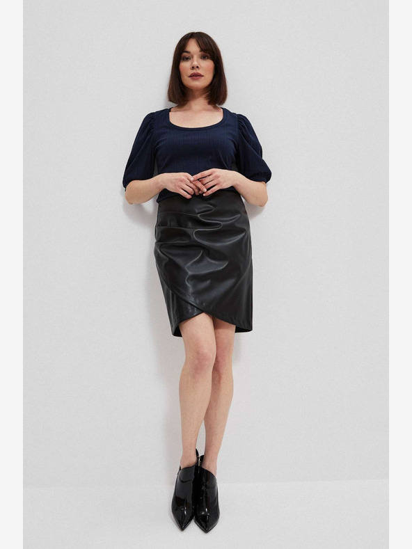 Moodo Crna Moodo ženska suknja od umjetne kože