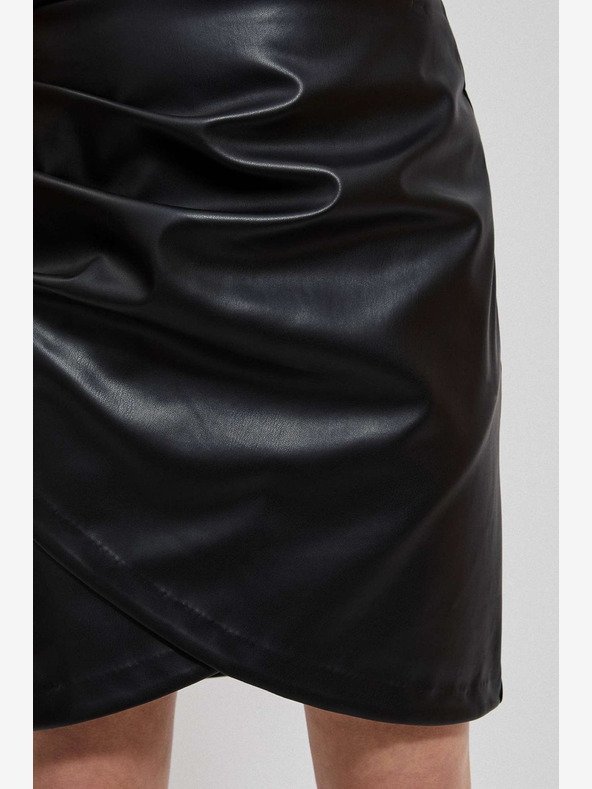 Moodo Crna Moodo ženska suknja od umjetne kože