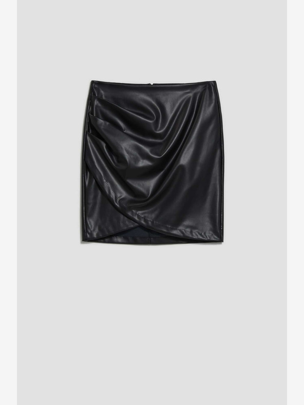 Moodo Crna Moodo ženska suknja od umjetne kože