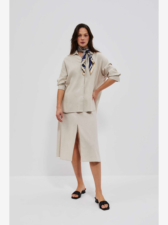 Moodo Moodo bež ženska suknja