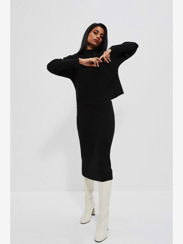 Moodo Crna ženska suknja Moodo