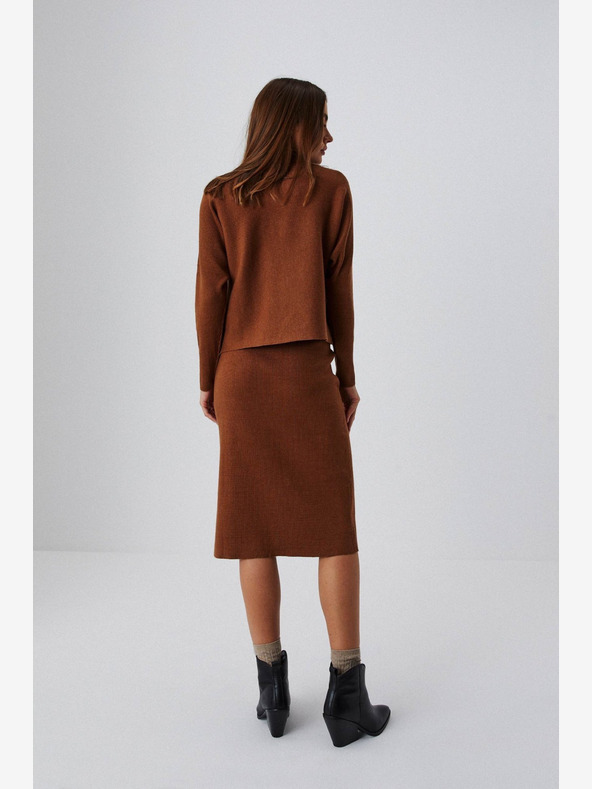 Moodo Smeđa ženska suknja Moodo