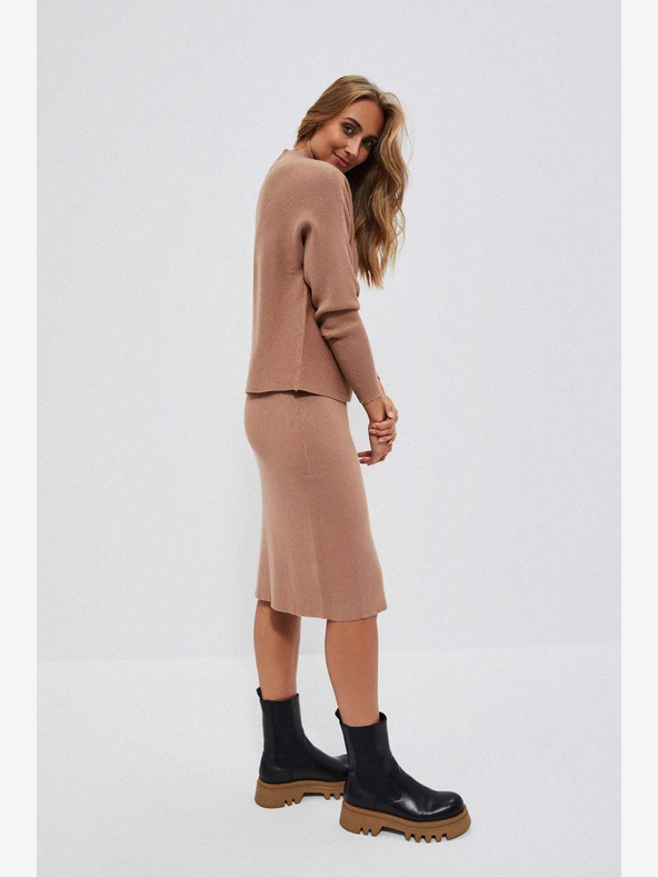 Moodo Smeđa ženska suknja Moodo