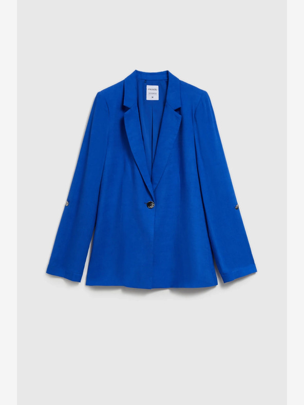 Moodo Plava lanena jakna s 3/4 rukavima Moodo