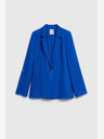 Moodo Plava lanena jakna s 3/4 rukavima Moodo