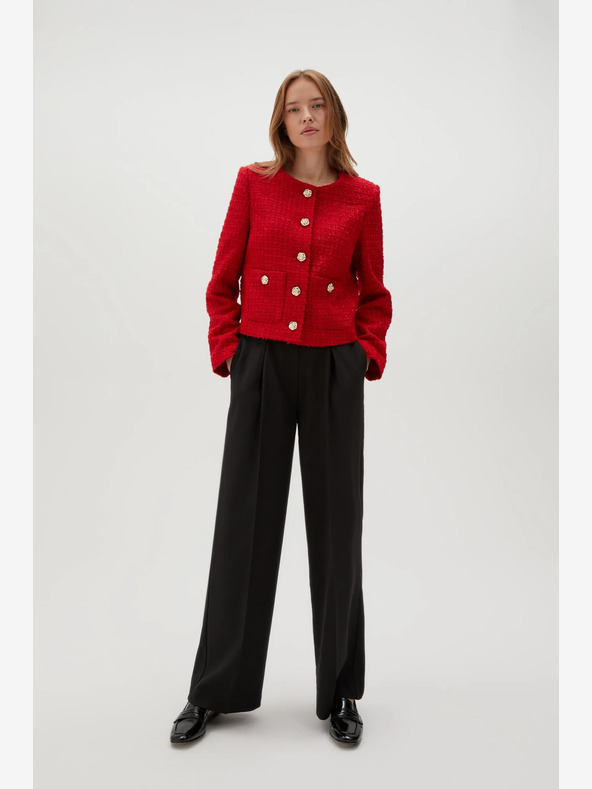 Moodo Moodo crvena jakna s gumbima