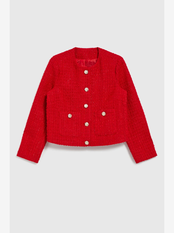 Moodo Moodo crvena jakna s gumbima