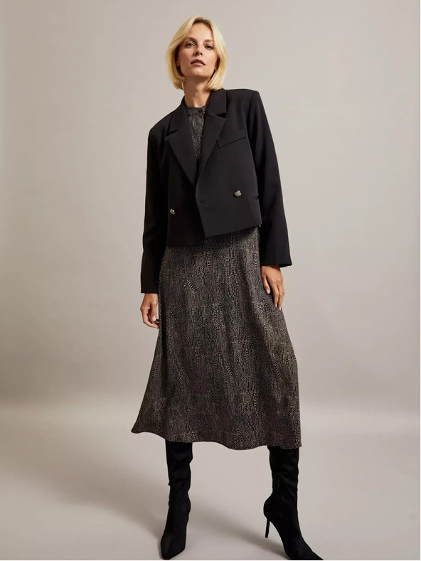 Moodo Crna ženska kratka Moodo jakna