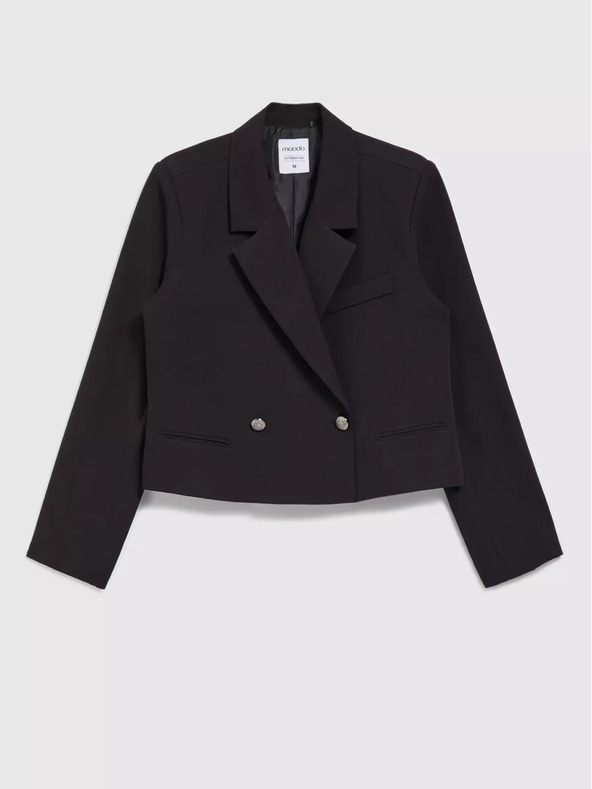 Moodo Crna ženska kratka Moodo jakna