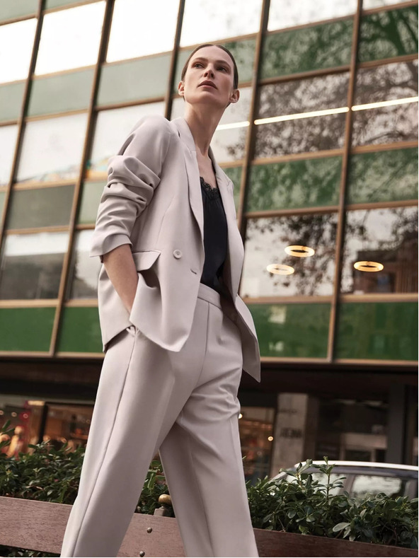 Moodo Moodo bež ženska jakna